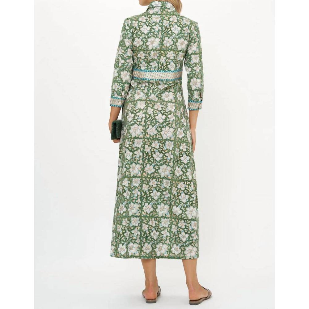 NEW OLIPHANT shirt maxi dress in ivy olive - Picture 2 of 3